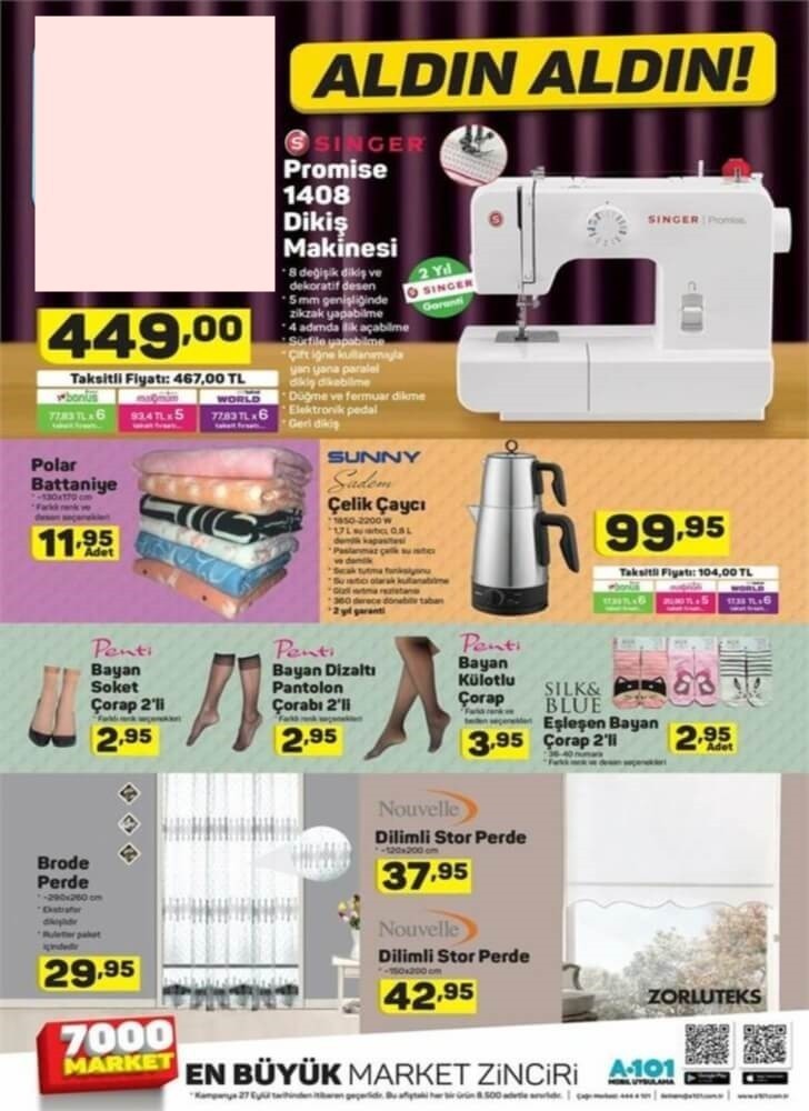 A101 Hafta Sonu Aktüel İndirim Kataloğları
