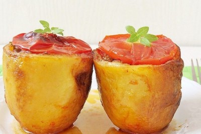 Fırında Patates Dolması