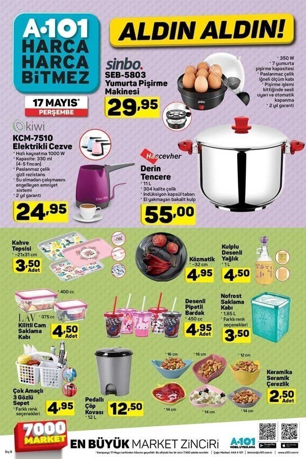  A101 17-24 Mayıs 2018 Aktüel Ürünler Kataloğu