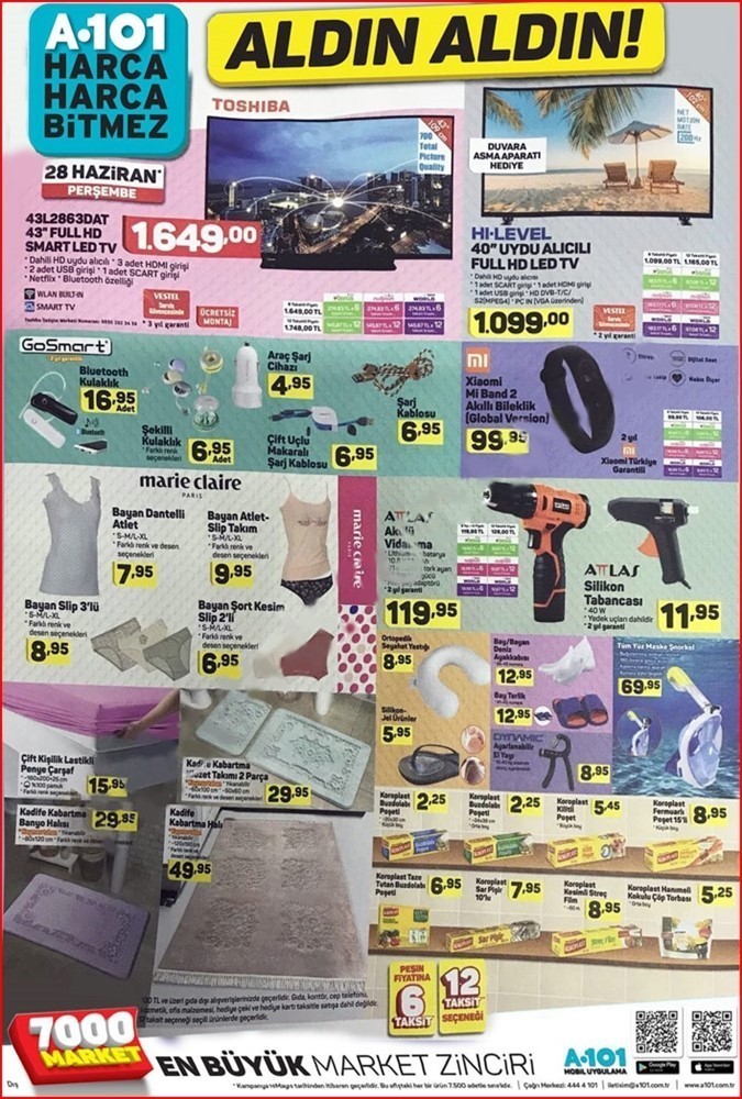 A101 28 Haziran 2018 Aktüel Ürünler Kataloğu