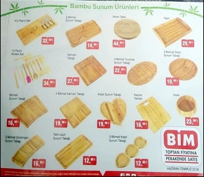 Bim 29 Haziran 2018 İndirimli Ürünler Kataloğu