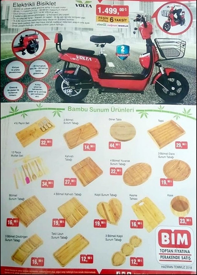 Bim 29 Haziran 2018 İndirimli Ürünler Kataloğu