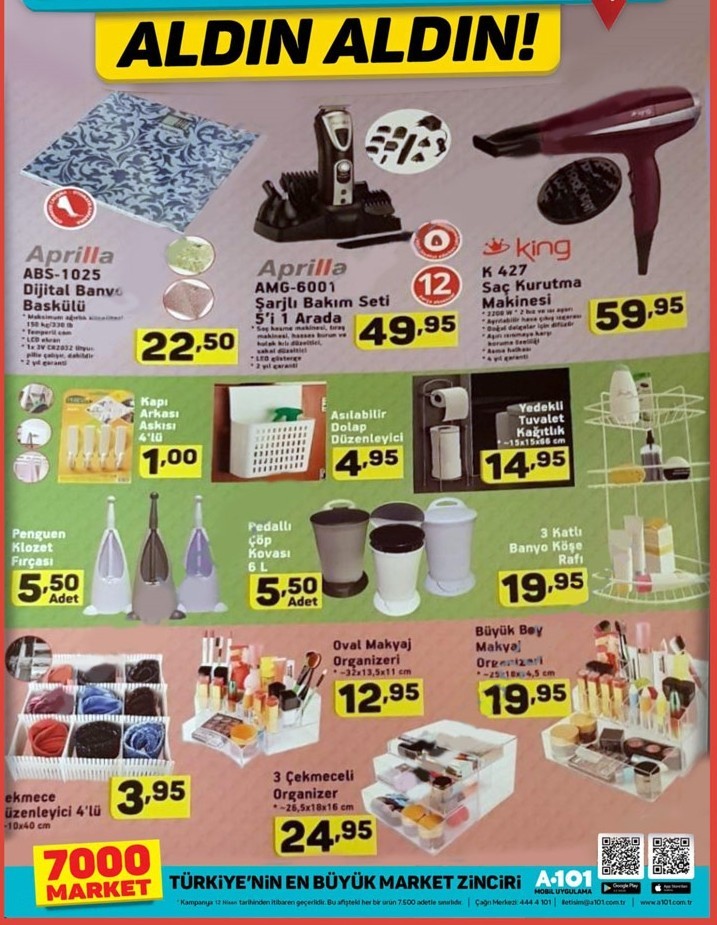 A101 18  Temmuz Aktüel Ürünler Kataloğu 