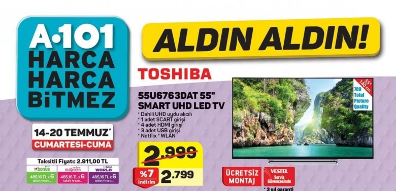 A101 19 TEMMUZ 2018 Aktüel Fırsat Ürünleri