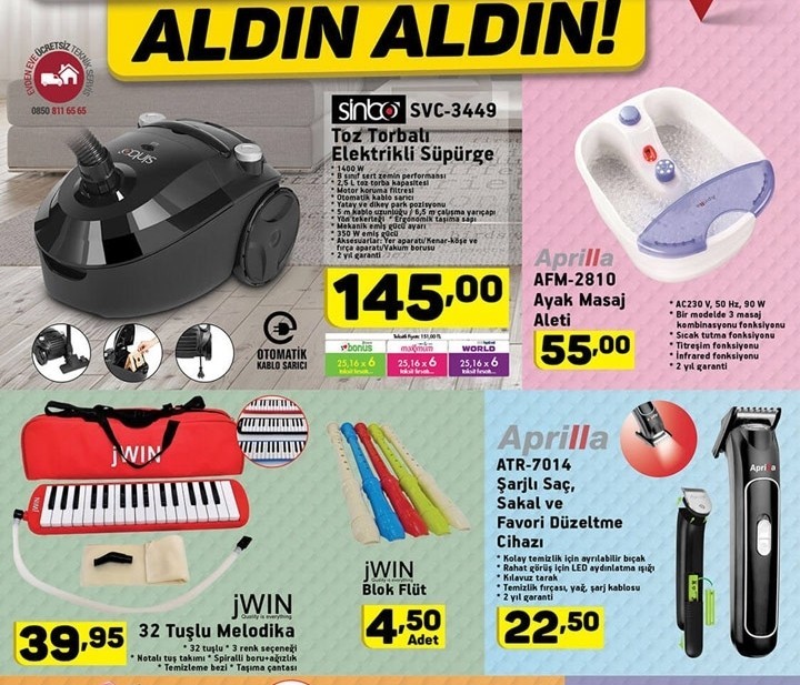 A101 5 Ağustos Aktüel İndirim Kataloğları