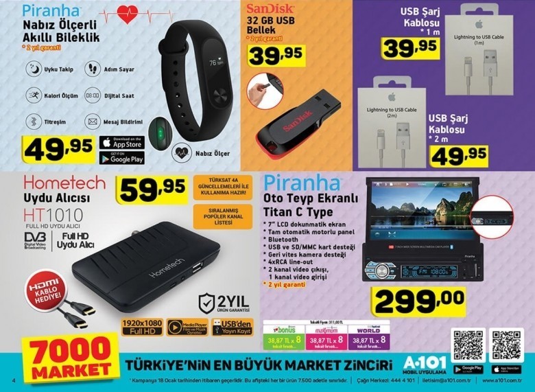 A101 4 Ağustos Aktüel İndirimleri