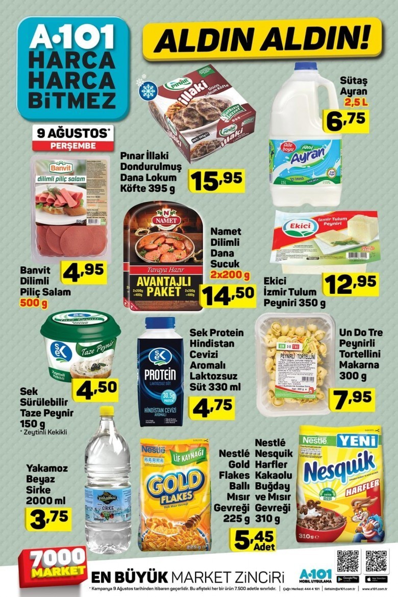 A101   Market Aktüel İndirimleri Kataloğu