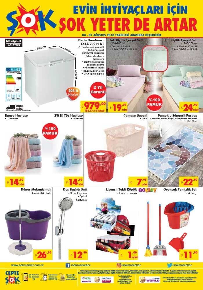 Şok Market 7 Ağustos Aktüel İndirimleri