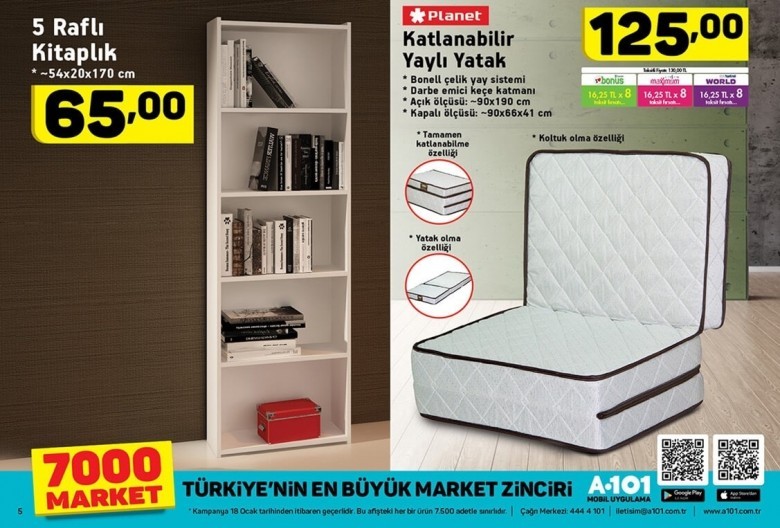 A101 Hafta Sonu İndirimleri