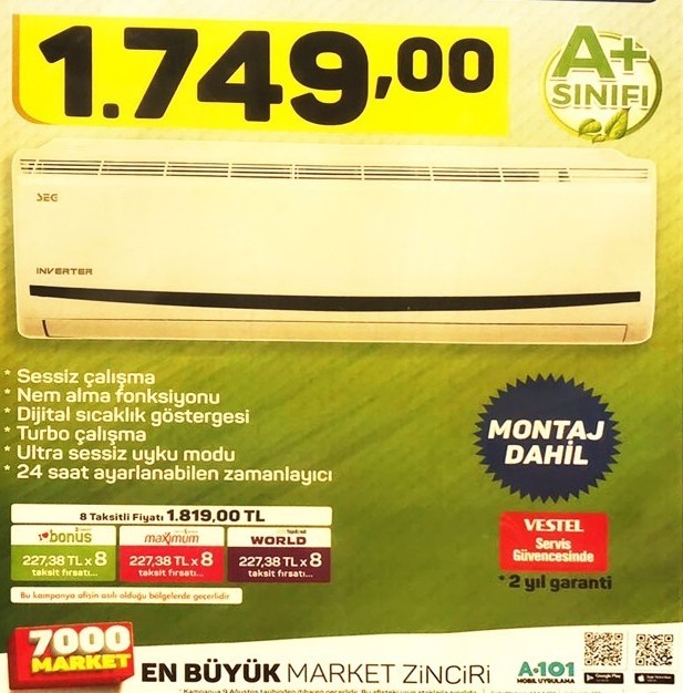 A101 17 Ağustos 2018 Akteül İndirimleri