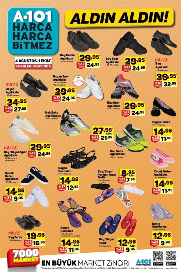 A101 17 Ağustos 2018 Akteül İndirimleri
