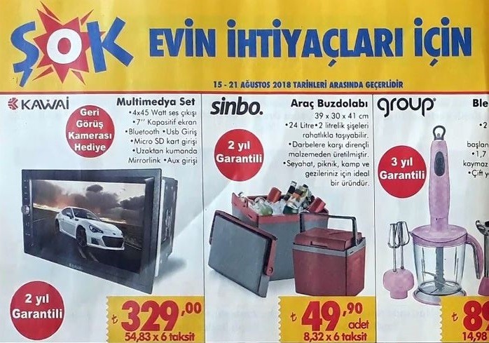 Şok Market 17 Ağustos 2018 Aktüel İndirimleri