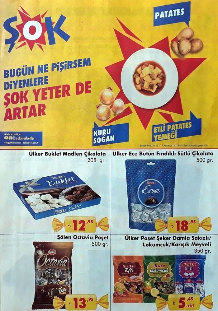 Şok Market 17 Ağustos 2018 Aktüel İndirimleri