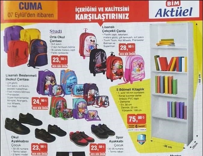 Bim 7 Eylül 2018 Aktüel İndirimleri