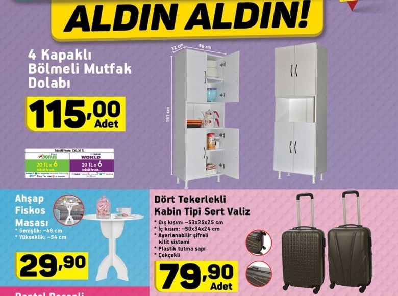 A101 Hafta Sonu İndirimleri