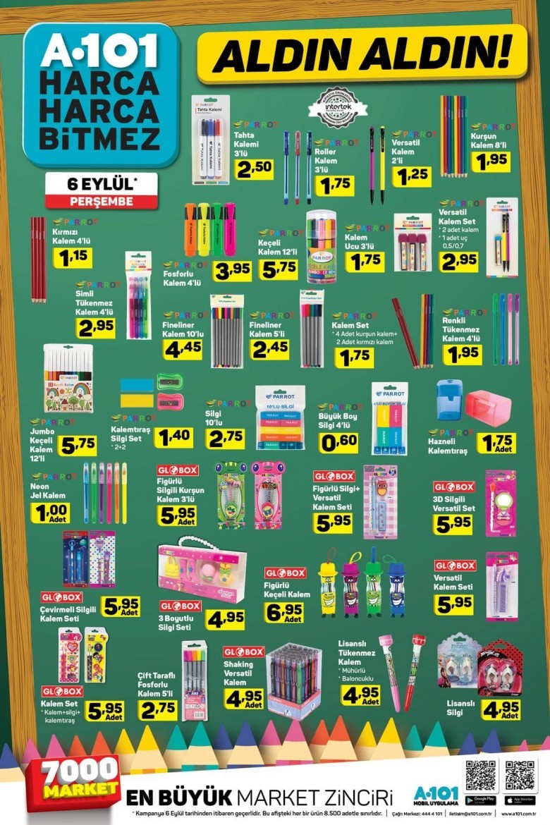 A101 6 Eylül 2018 Aktüel İndirimleri