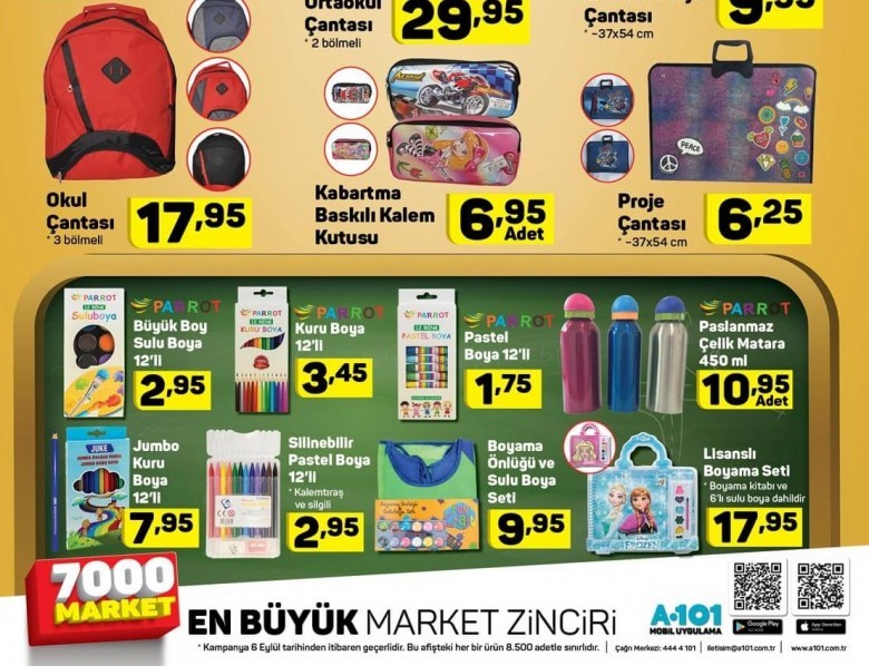 A101 6 Eylül 2018 Aktüel İndirimleri