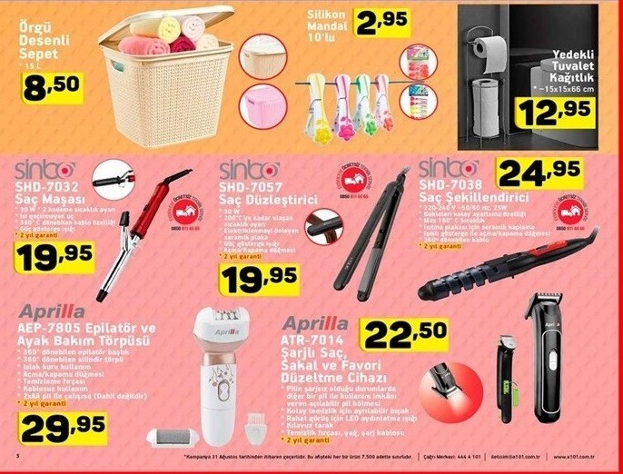 A101 10 Eylül Aktüel Fırsat Ürünleri
