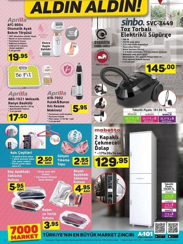 A101 Hafta Sonu Güncel İndirimleri