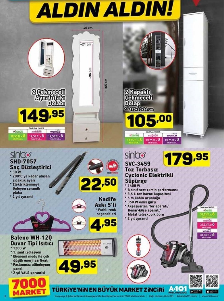 A101 Hafta Sonu Güncel İndirimleri