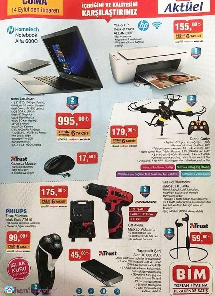 Bim 15 Eylül Aktüel İndirim Kataloğları