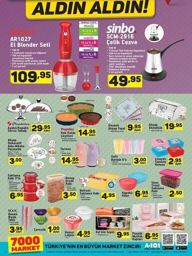 A101 Eylül Ayı İndirimleri