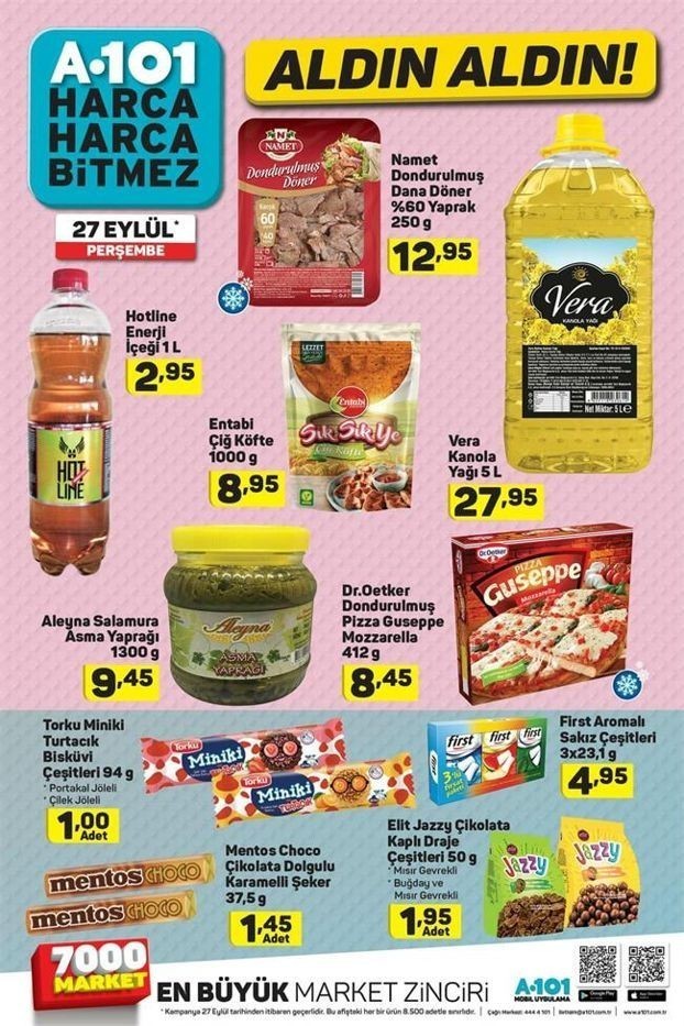 A101  27 Eylül Aktüel İndirimleri