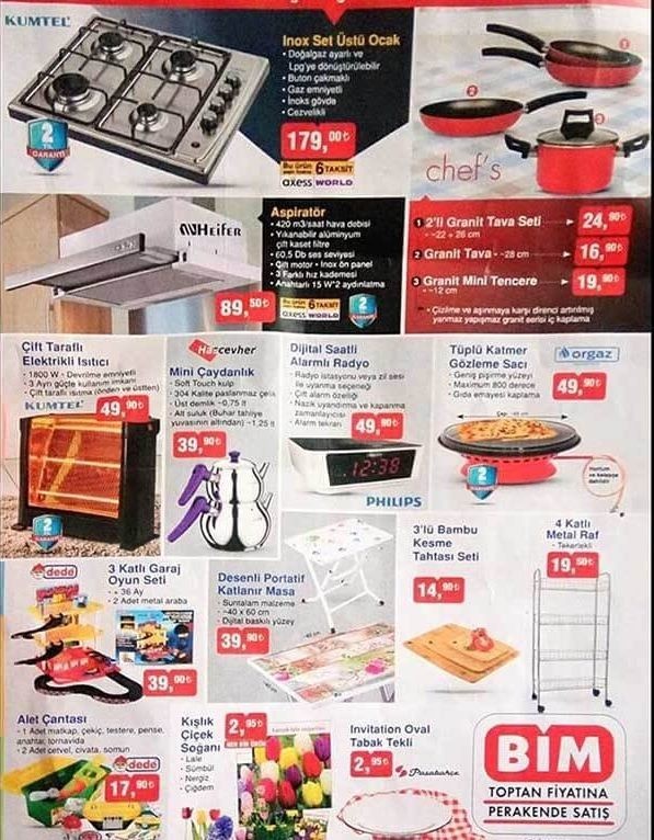Bim 3 Ekim Aktüel İndirimleri