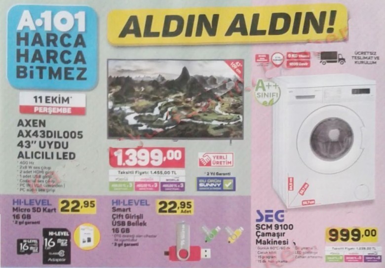 A101 Ekim Ayı İndirimleri (GÜNCEL)