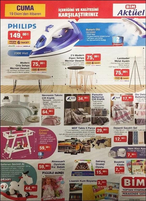 Bim 20 Ekim 2018 Aktüel İndirimli Ürünler Kataloğu