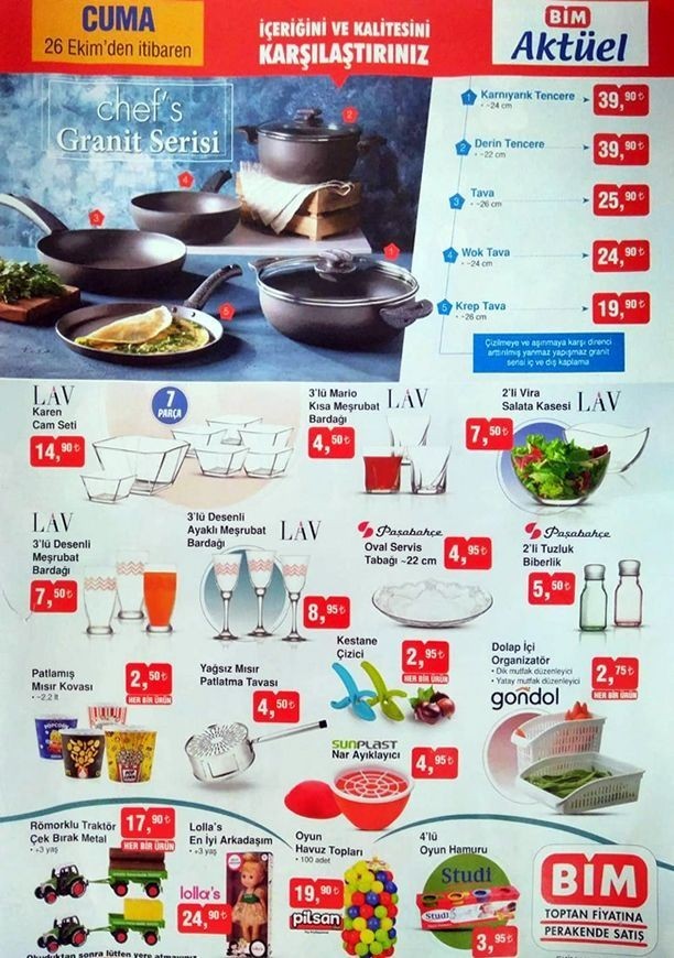 BİM 30 Ekim 2018 Aktüel Ürünler Kataloğu