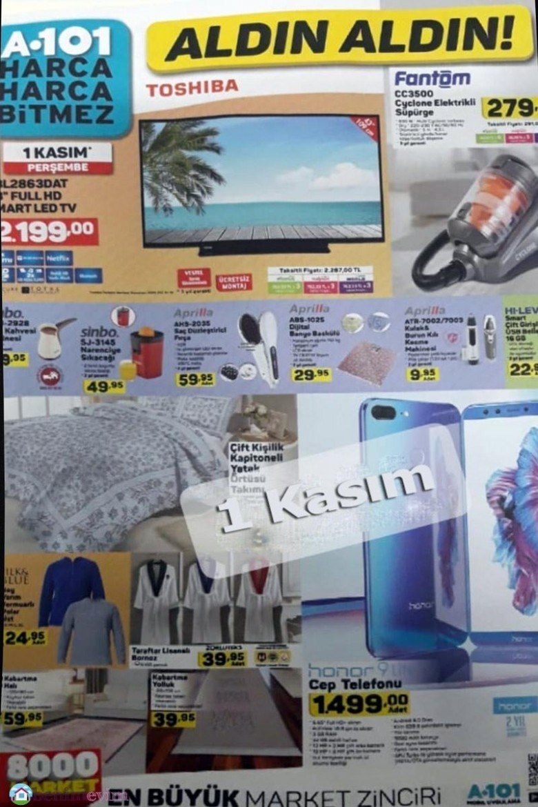 A101 Hafta Sonu  Aktüel İndirimli Ürünler Kataloğu