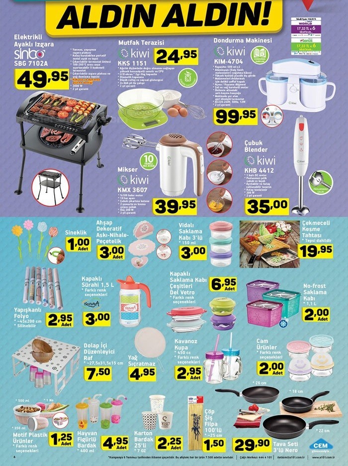 A101 Hafta Sonu  Aktüel İndirimli Ürünler Kataloğu