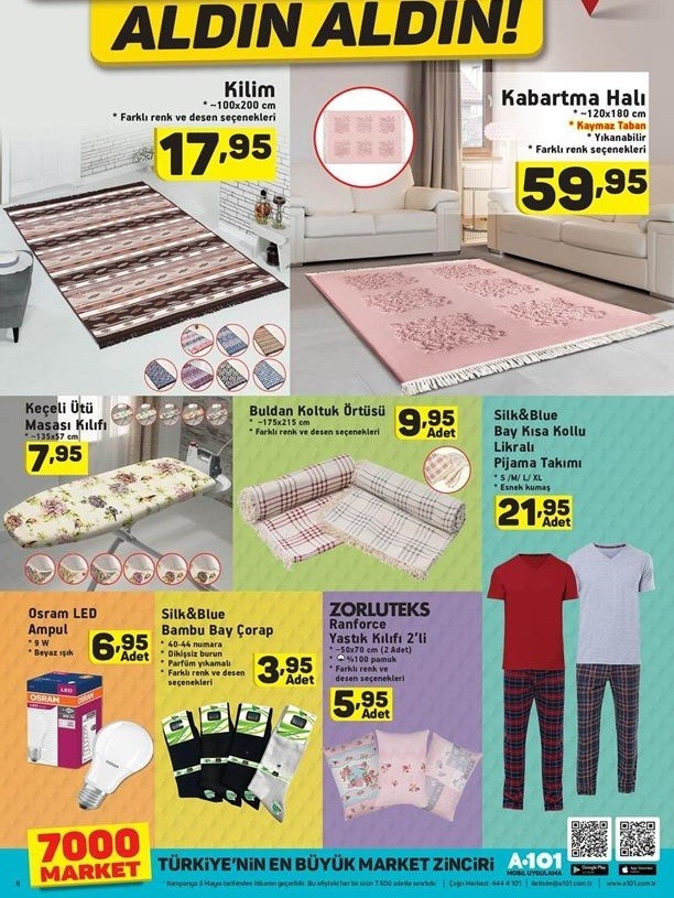 A101 Hafta Sonu  Aktüel İndirimli Ürünler Kataloğu