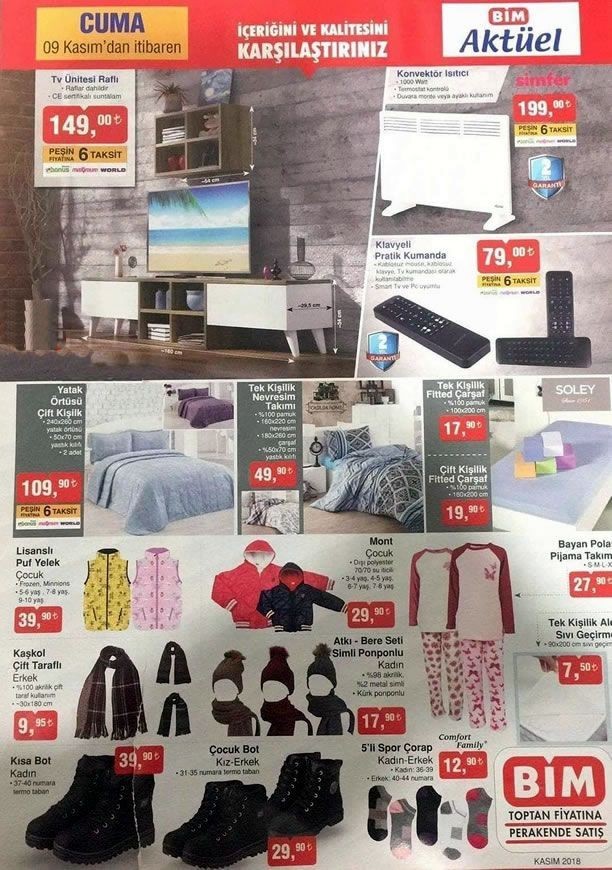 BİM Market 9 - 13 Kasım 2018 Fırsat Ürünleri