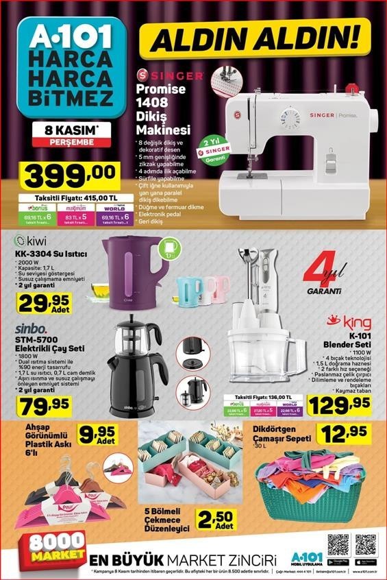 A101 8 - 13  Kasım 2018 Aktüel Ürünler Kataloğu