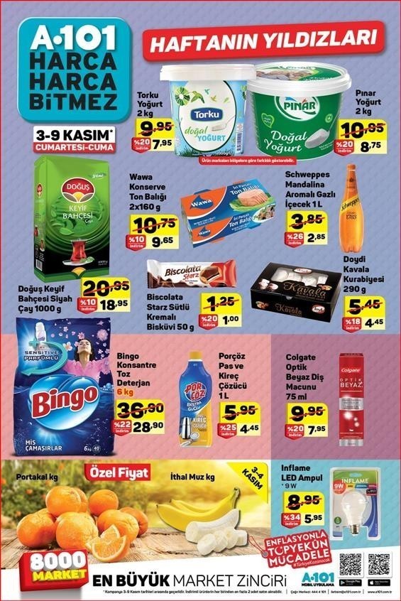 A101 20 Kasım Aktüel İndirim Kataloğu