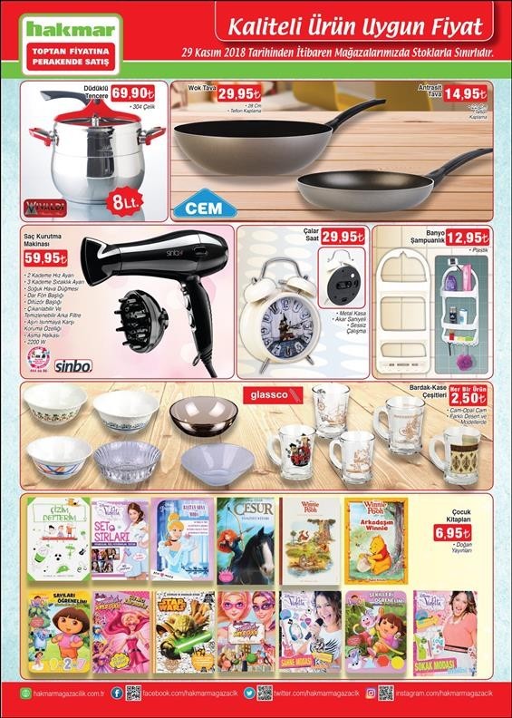 Şok Market - Hakmar Market 27 Kasım 2018 Aktüel Ürünleri Kataloğu