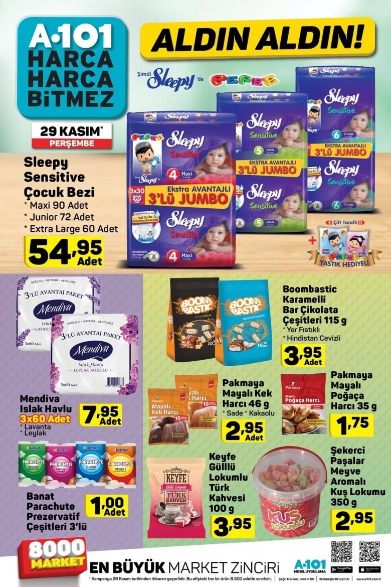 A101 Kasım  Ayı İndirimleri 