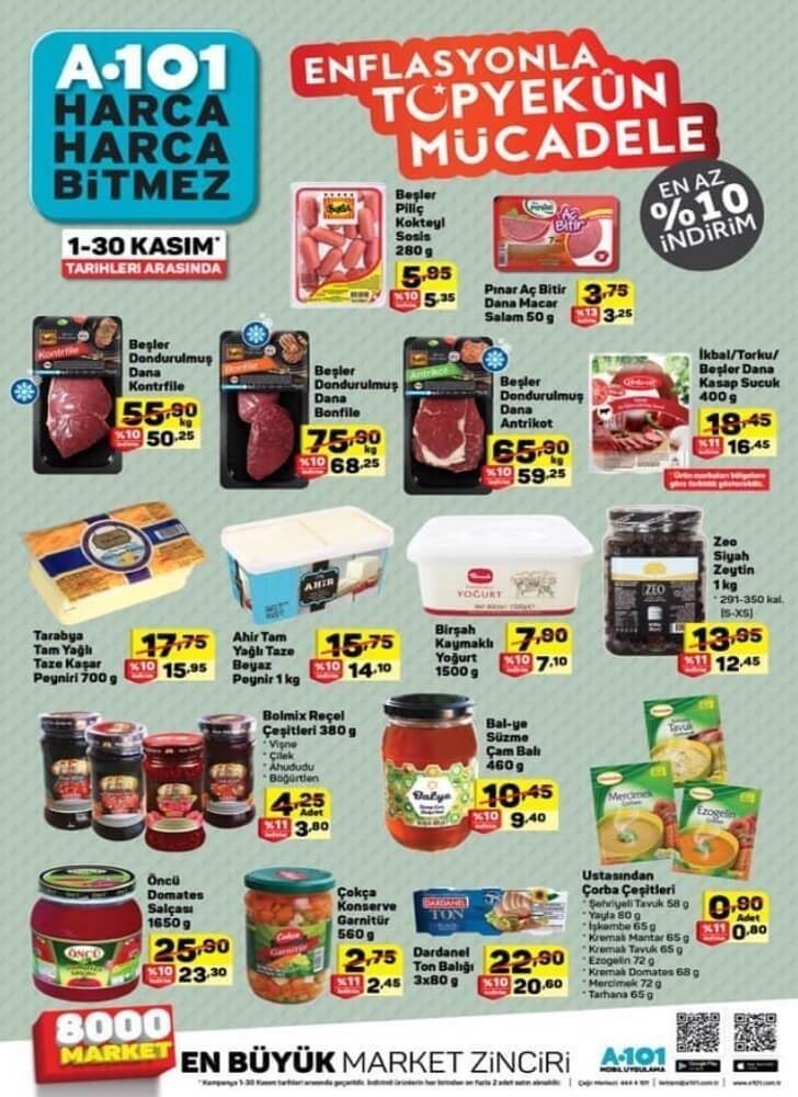 A101 Kasım  Ayı İndirimleri 