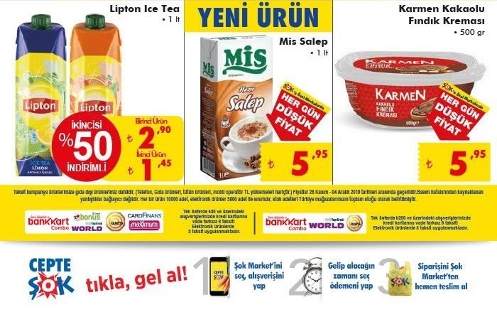 Şok 1 Aralık – 4 Aralık 2018 aktüel ürünler kataloğu yayınlandı