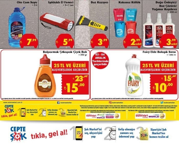 Şok 1 Aralık – 4 Aralık 2018 aktüel ürünler kataloğu yayınlandı