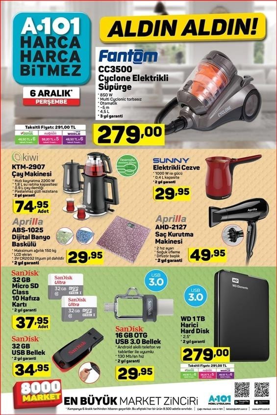 A101 hafta sonu Aktüel Ürünler Kataloğu (GÜNCEL)