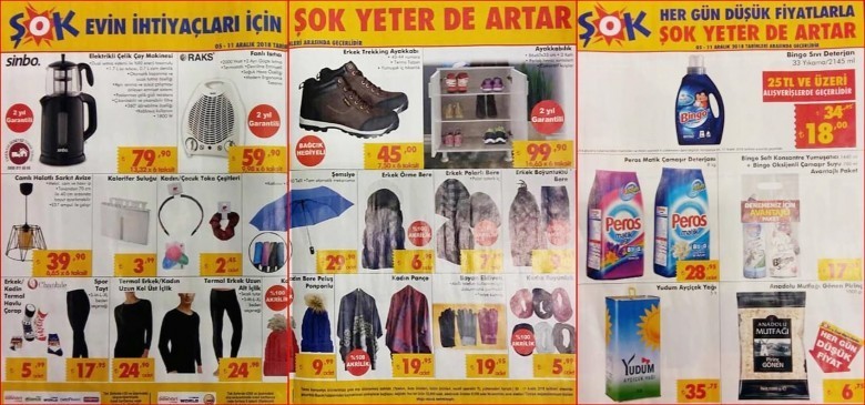 Şok Hafta Sonu İndirimli Aktüel Ürünler Kataloğu