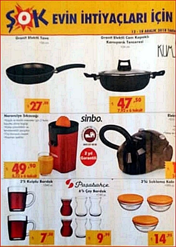 Şok - Hakmar Market 13 -20 Aralık 2018 Akteül İndirimleri Kataloğu