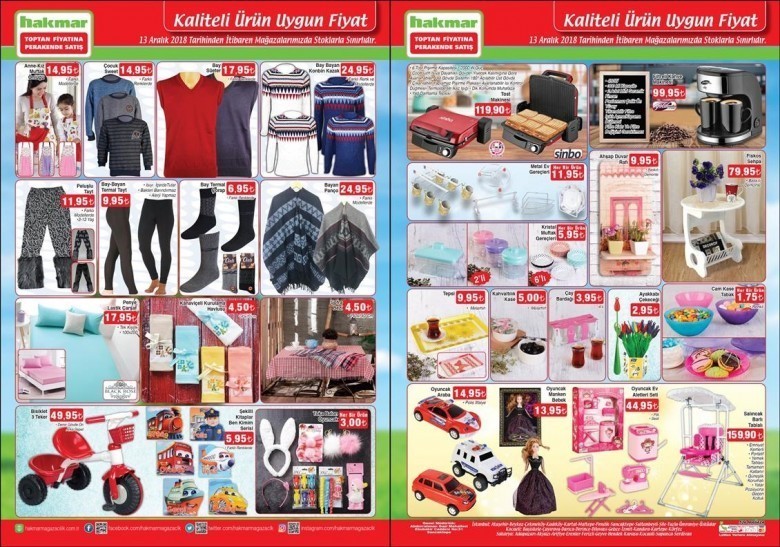 Şok - Hakmar Market 13 -20 Aralık 2018 Akteül İndirimleri Kataloğu