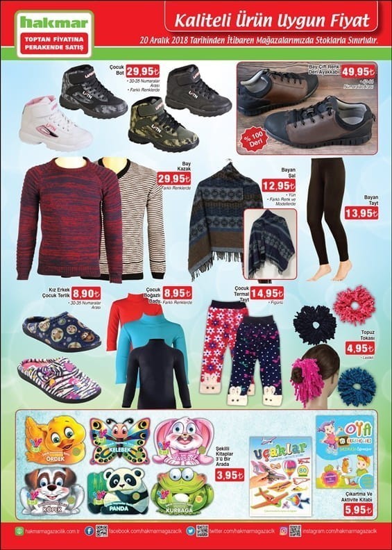 Şok - Hakmar Market 13 -20 Aralık 2018 Akteül İndirimleri Kataloğu