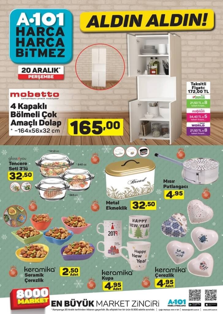 A101 20 ARALIK 2018 AKTÜEL ÜRÜNLER KATALOĞU