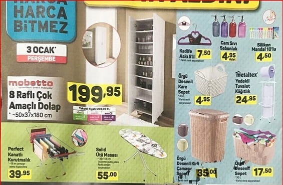 A101 3 Ocak 2019 Aktüel Ürünler Kataloğu