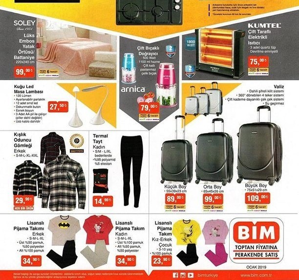  Bim 11-15 Ocak 2019 Aktüel Ürünleri Yayınlandı